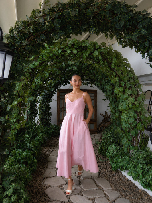 Midi Haljina “Magnolia” Pink
