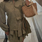 Flora Embroidery Set - Olive