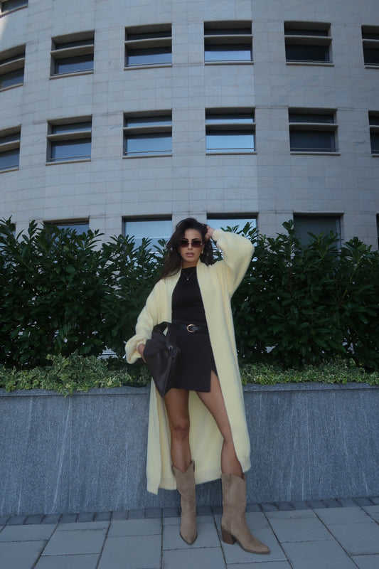 Kardigan - Pastel  yellow