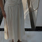 Draped Linen Dress