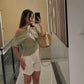 Linen Shorts - Beige
