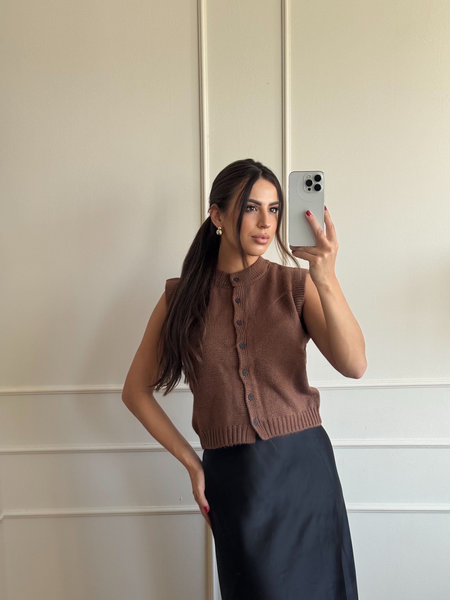 Dzemper - prsluk brown