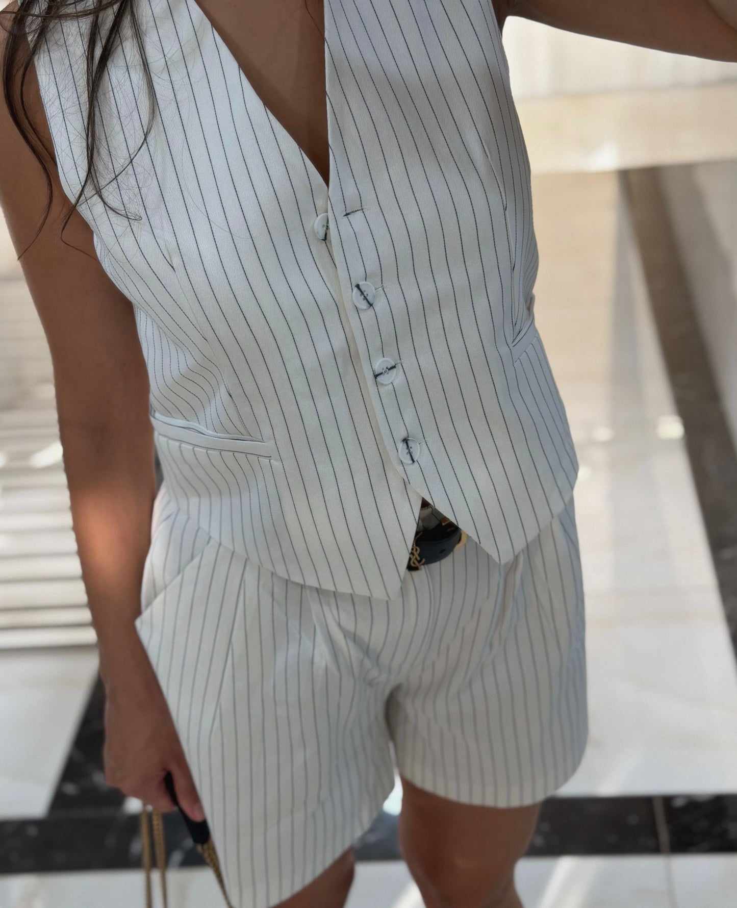 Pinstripe Vest Set
